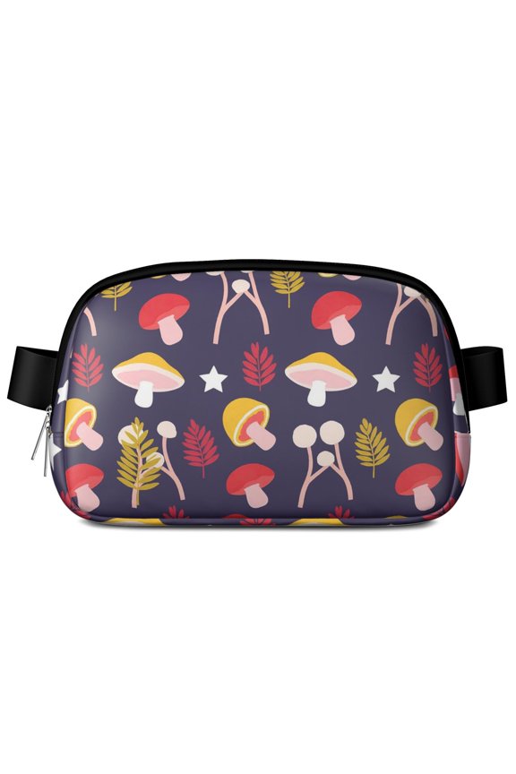 Mushroom Waist Bag Adjustable Belt Bag for Women Fashion Belt Bag Waist Packs for Music Festival Event