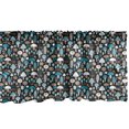 thumbnail image 1 of Ambesonne Mushroom Valance Pack of 2, Forest Elements Pattern, 54"X12", Brown and Blue, 1 of 2