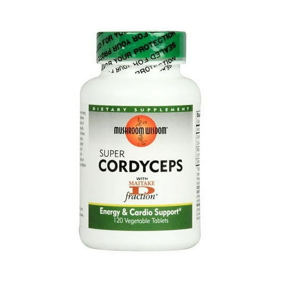 Mushroom Wisdom Super Cordyceps, Vegetable Caplets, 120 ea