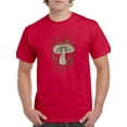 thumbnail image 1 of Mushroom With Leaves T-Shirt Men -Image by Shutterstock, Male XX-Large, 1 of 4