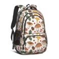 thumbnail image 1 of Mushroom and Berry Cream Pattern Backpack for School, Cute School Bag with Adjustable Shoulder Straps and Padded Back, 16.9"x12.6"x5.9", 1 of 5