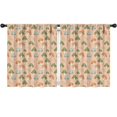 thumbnail image 1 of Mushroom and Character Beige Pattern Insulated Teens Curtains Set Of 2, Bedroom Essentials, Toddler Room Decor 52"x63", 1 of 5