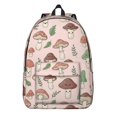 thumbnail image 1 of Mushroom and Character Pink Pattern Backpack for School, Cute School Bag with Adjustable Shoulder Straps and Padded Back, 15.7"x11.8"x5.5", 1 of 5