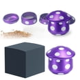 thumbnail image 1 of Mushroom shaped grinder, kitchen spice, tea, pepper grinder set, durable aluminum alloy grinder, four layer manual metal grinder., 1 of 9