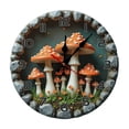 thumbnail image 1 of Mushrooms Fantasy Wall Clock 10 Inch Silent Non Ticking Round Clock Decoration for Living Room Kitchen Bedroom Bathroom Office Classroom, 1 of 8