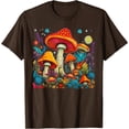 thumbnail image 1 of Mushrooms Forest Fungi Festival Unisex T-Shirt for Men Women Kids Toddler,Dark Chocolate Color,Size YXS, 1 of 5