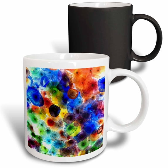 3drose, Mushrooms in Glass, 11oz Magic Transforming Mug