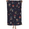 thumbnail image 1 of Mushrooms Large Beach Towel - Plush Thick Cotton Pool Towel, Adult Beach Towels, 1 of 16