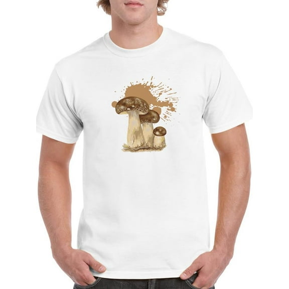 Mushrooms. T-Shirt Men -SPIdeals Designs, Male 4X-Large
