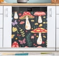 thumbnail image 1 of Mushrooms and Flowers Pattern Dishwasher Magnetic Refrigerator Magnet Cover Kitchen Art Panel Decal Sticker Home Decorative 23"x26", 1 of 6
