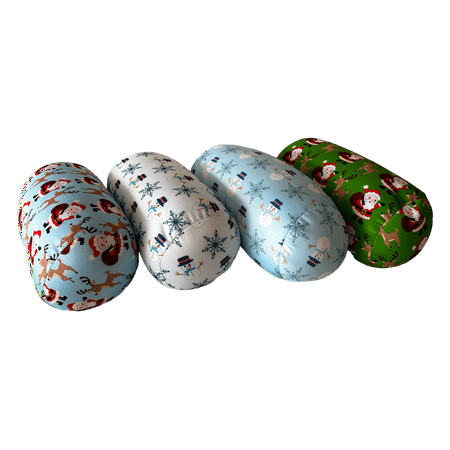Mushy Pillows Microbead Roll Pillow Winter Patterns