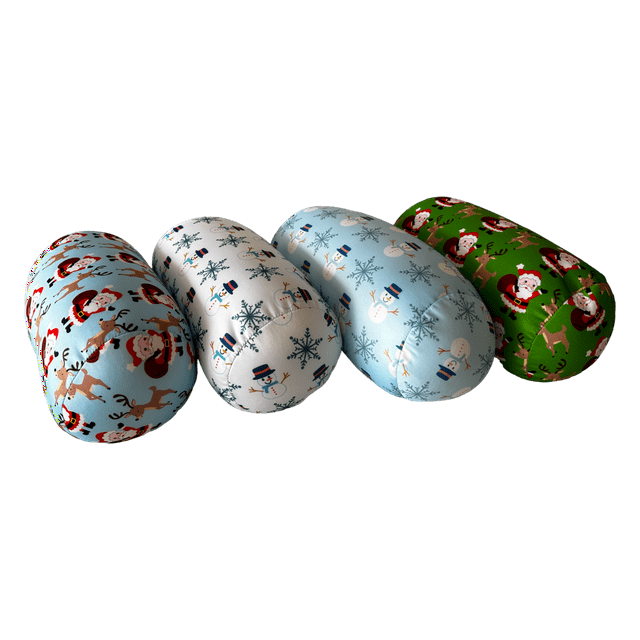 Mushy Pillows Microbead Roll Pillow Winter Patterns