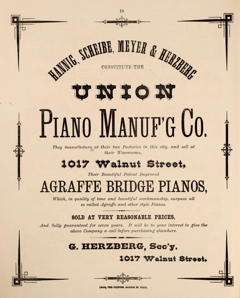 Music Album for the Piano 1868 Union Piano Manufacturing Canvas Art - Unknown (24 x 36)
