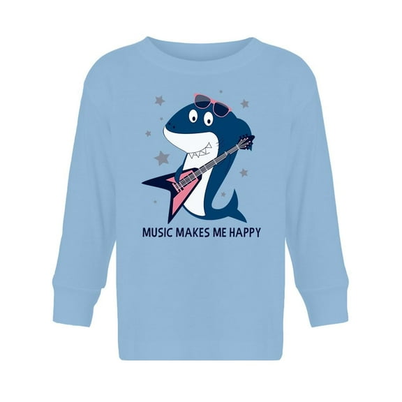 Music And Shark Long Sleeve Toddler -Image by Shutterstock,  3 Toddler