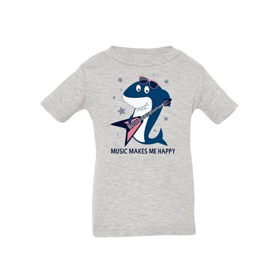 Music And Shark T-Shirt Infant -Image by Shutterstock, 12 Months