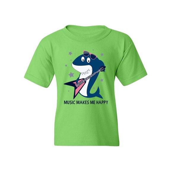 Music And Shark T-Shirt Juniors -Image by Shutterstock, x-Large