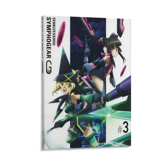 Music in Anime And Manga Symphogear Poster Home Decor Poster Wall Art Hanging Picture Print Bedroom Decorative Painting Posters Room Aesthetic 24x36inch(60x90cm)