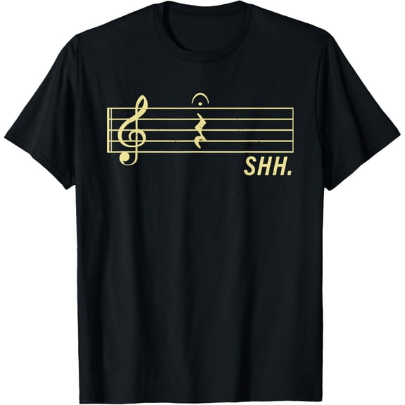 Music Art For Men Women Musical Note Musician Music Teacher T-Shirt