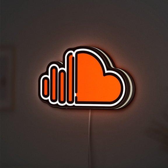 Music Artist 3D Novelty Light Box, Streaming Sound Decor for Musicians and Creators (Height 8 inch, 20cm)