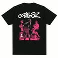 thumbnail image 1 of Music Band Gorillazs Punk Rock Print T Shirt 90s Casual Fashion Short Sleeve Plus Size Unisex Tops Graphic Y2k Women Clothing, 1 of 6