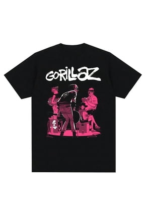 Music Band Gorillazs Punk Rock Print T Shirt 90s Casual Fashion Short Sleeve Plus Size Unisex Tops Graphic Y2k Women Clothing