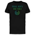 thumbnail image 1 of Music Beats Bad Vibes Men's Black T-shirt, 1 of 2