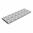 thumbnail image 1 of Music Bench Pad, Sketchy Musical Notes and Melody Entertainment Fine Arts Theme Pattern, HR Foam Cushion with Decorative Fabric Cover, 45" x 15" x 2", Black and White, by Ambesonne, 1 of 3