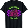 thumbnail image 1 of Music Blast From Past Music Lover Old Beats Music Retro 80's T-Shirt, 1 of 3