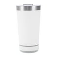 thumbnail image 1 of Music Bluetooth Tumbler Cup, Can Cooler with Speaker, Stainless Steel Insulated Can Holder Beer Can Cup (White), 1 of 7