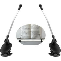 Music Book Stand Sheet Music Stand Music Holder for Piano Music Book Clip Page Holder for Piano,Book,Keyboard Music, Black