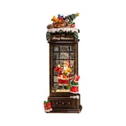 Music Box Lighted Snow Globe Table Centerpiece Resin Material for Living Room Party Holiday Decor