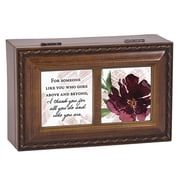 Cottage Garden Someone Like You Thank You - Multicolor 6 x 4 Inch Poly-Cast Resin Musical Jewelry Box