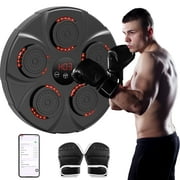 Music Boxing Machine with Boxing Gloves, Smart Bluetooth Boxing Equipment, Wall Mounted Target Training Punching Boxing Machine for Adults, Kids, Home, Indoor, Workout and Gym