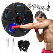 Music Boxing Machine with Boxing Gloves, Smart Bluetooth Boxing Equipment, Wall Mounted Target Training Punching Boxing Machine for Adults, Kids, Home, Indoor, Workout and Gym