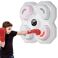 thumbnail image 1 of Music Boxing Machine, Boxing Wall Mount Machine for Kids Adult, Smart Boxing Traineing Machine with Boxing Gloves(White), 1 of 9