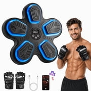 Wapentake Music Boxing Machine with Bluetooth Speaker, Punch Counter, Training Lights for Adults & Kids, Black