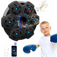 thumbnail image 1 of Music Boxing Machine for Kids and Adults,Bluetooth Wall Mounted Punching Pad,Rhythm Lights&Two-Player Battle Home Gym Equipment,Sport Toys Gifts for Men Boy Girl Teen 6,7,8,9,10+ Year Old (Black), 1 of 7