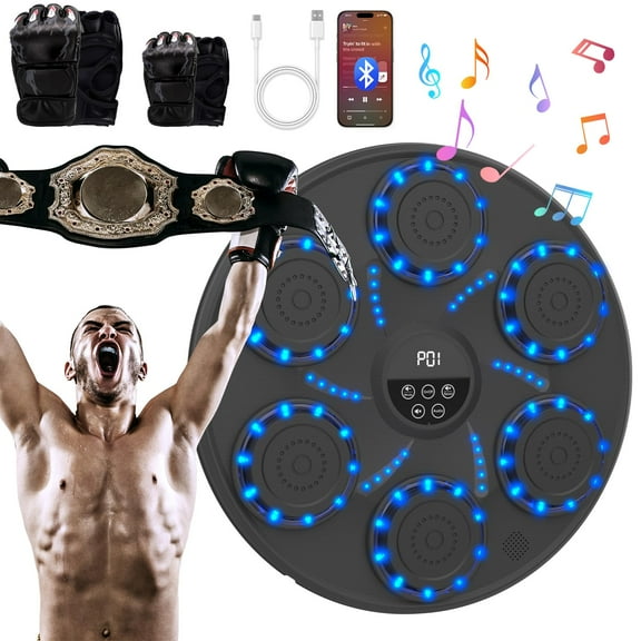 Music Boxing Machine Smart Bluetooth Boxing Equipment for Adults and Kids Home Gym Workout Exercise