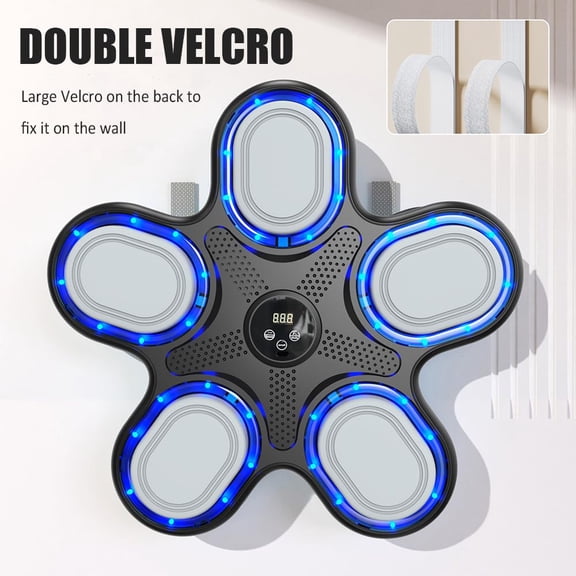 Music Boxing Machine, Smart Bluetooth Boxing Machine Electronic Wall Mounted, Music Boxing Target Workout Punching Equipment