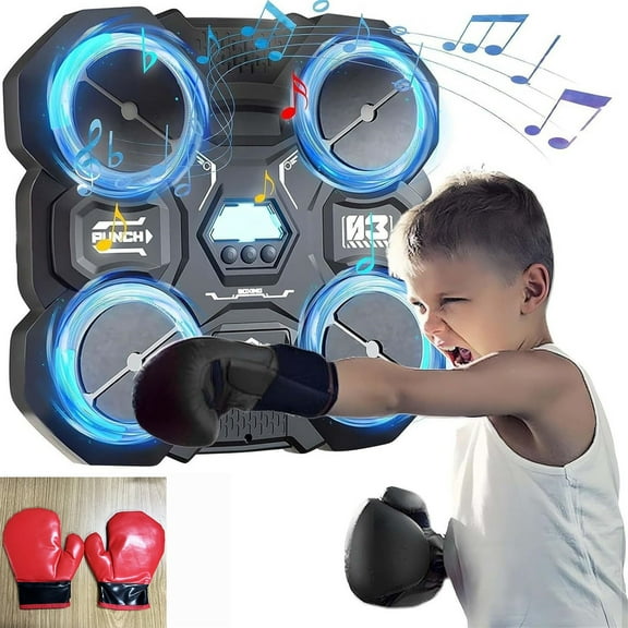 Music Boxing Machine Sport Toys For Kids,Music Boxing Machine,Boxing Machine,Boxing Machine For Kidswall Mounted Musical Punching Wall Boxing Target Toys,Training Pad Toy With Boxing Glove