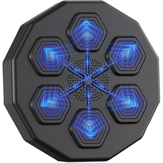 Music Boxing Machine Wall, Kids Adult Boxing Equipment, Electronic Boxing Music Machine with 6 Lights and Bluetooth Sensor, Boxing Training Equipment for Home Exercise/Stress Release