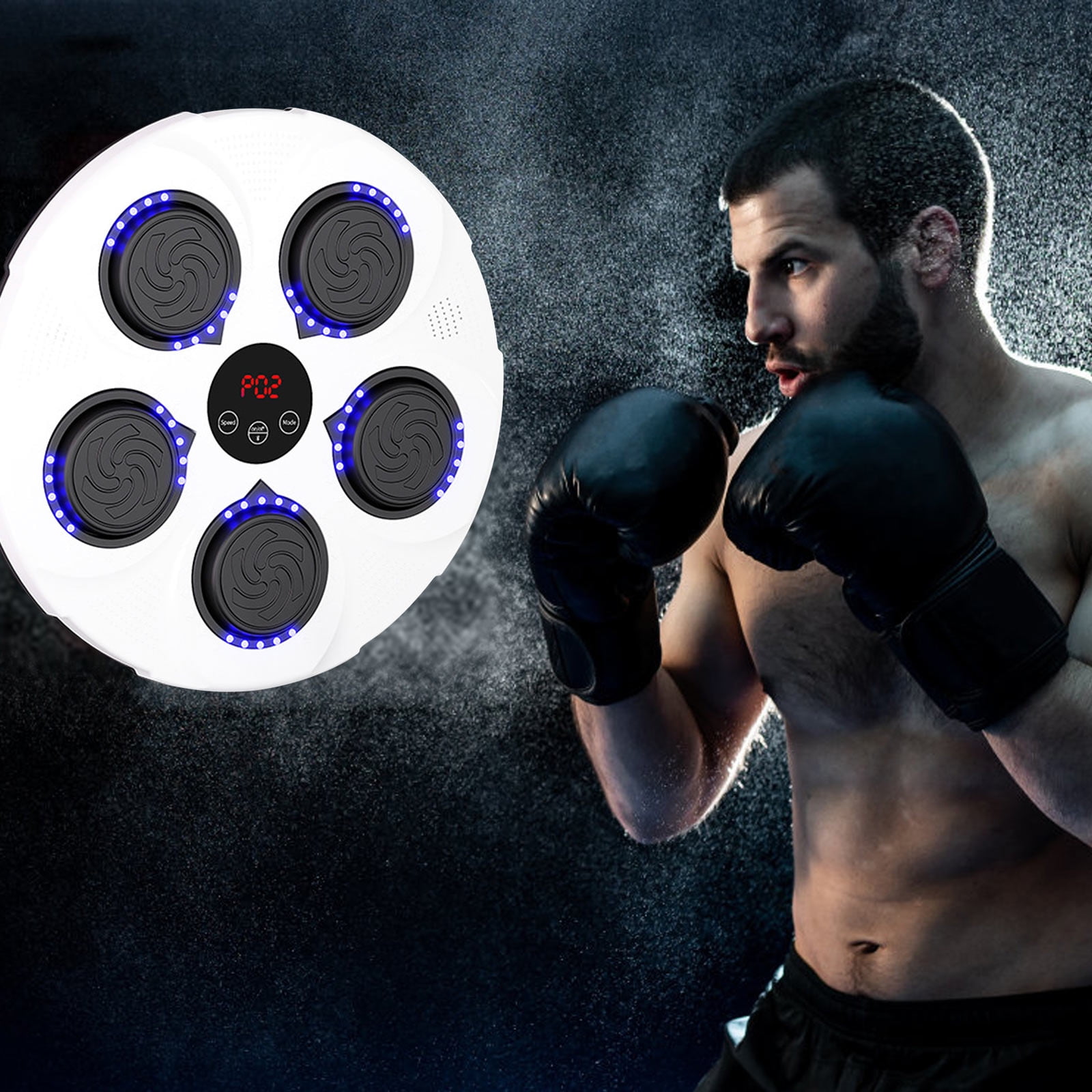 Music Boxing Machine Wall Mounted Bluetooth Smart Electronic Punch Boxing Trainer Improve