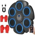 thumbnail image 1 of Music Boxing Machine–Wall Mounted Musical Punching Machine for Adults with 9-Speed Modes,Bluetooth Smart Boxing Machine with 4 Boxing Gloves,Boxing Workout Equipment Ideal for Home,Gym,Office(Black), 1 of 7
