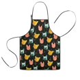 thumbnail image 1 of Music Bulldog Kids Aprons for Girls and Boys,Adjustable Neck Strap Toddler Aprons for Kids Cooking Baking, 1 of 7