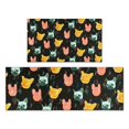 thumbnail image 1 of Music Bulldog Kitchen Rugs Sets Of 2,Anti Fatigue Kitchen Mat Rugs Non Slip Washable,Decorative Kitchen Floor Mats for Kitchen,Sink,Laundry,17"x30"+17"x47", 1 of 7