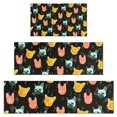thumbnail image 1 of Music Bulldog Kitchen Rugs Sets Of 3,Kitchen Runner Rugs Non Skid Washable,Decorative Kitchen Floor Mats for Kitchen,Sink,Laundry,17"x30"+ 17"x47" + 17"x59", 1 of 6