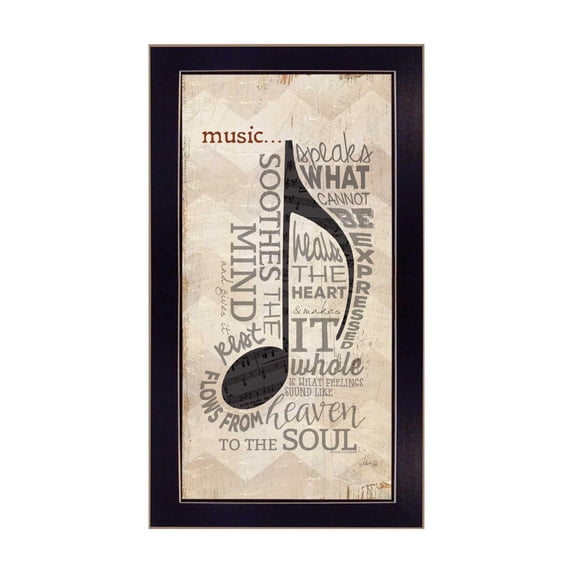 TrendyDecor4U Music By Marla Rae Printed Wall Art MA1134-712