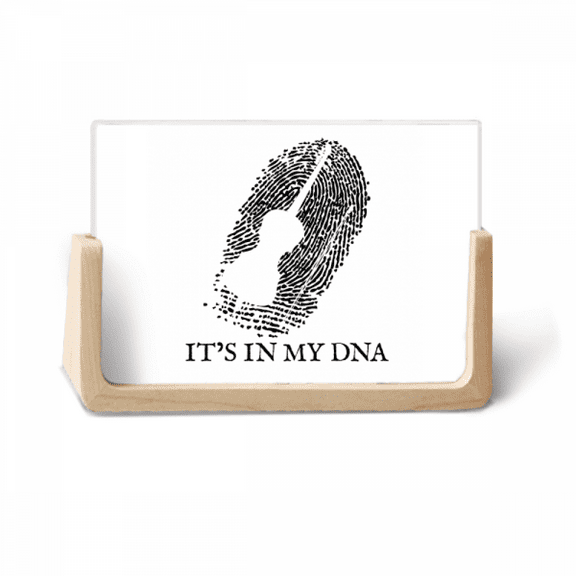 Music Cello Gene Fingerprint Photo Wooden Photo Frame Tabletop Display