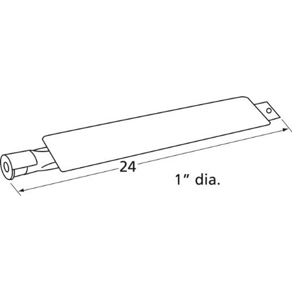 Music City Metals BURNER PIPE SS 24 X 1 VIKING 15381