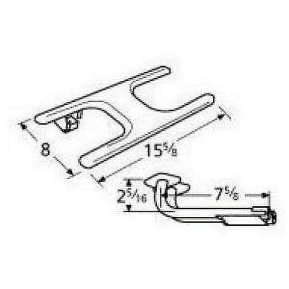Appliance Factory Parts burner head H twn 125 ss 15875 x 8 10702